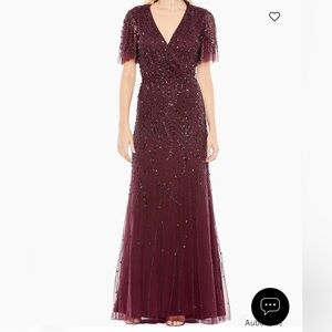 Mac Duggal Evening Gown Fully Beaded Size 18